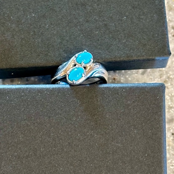Carolyn Pollack Sterling Silver Sleeping Beauty Turquoise Ring SZ 7 - Picture 2 of 9